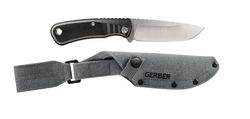 Gerber Downwind Fixed DP-Black mes met vast lemmet, volwassenen, uniseks,Lemmetlengte: 10,8 cm,Zwart