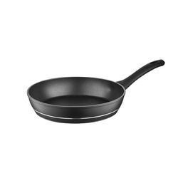 FLORINA Poêle Antiadhésive I Diamètre 30 cm I Poêle à Frire DELUX I Poêle en Aluminium I Cuisinières en Tous Genres Induction, Gaz, Plaque Électrique I Poignée Softtouch I Couleur: Noir