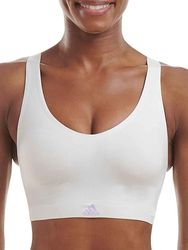 Adidas Sports Underwea Dames Naked 2PLY Bra Bustier, antracietmelk, XL