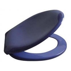 MSV 140417 Abattant WC Thermo-Dur avec Charnière Plastique Polypropylène/INOX Violet 37 x 44 x 4,5 cm