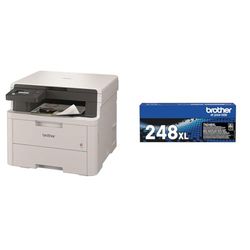 Brother DCPL3520CDWE Multifunzione LED a Colori, 18 ppm TN248BKXL toner nero originale fino a 3.000 pagine