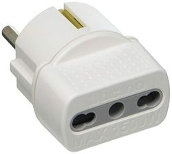 bticino S3625D adaptador de tomada elétrica - adaptador de tomada branco