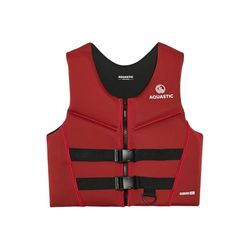 AQUASTIC Omni 50N Belay Chaleco - Neopreno, ISO 12402-5, Ideal para Sup, Kayak y Bote Inflable, Ligero y cómodo (Rojo, XS)