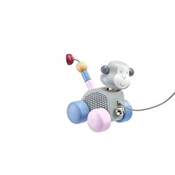Selecta- Baile de Mono, Juguete Deslizante y para Tirar de Madera, 11 cm, Bellybutton, Multicolor (Schmidt Spiele 64025)