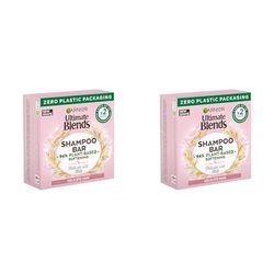 Garnier Ultimate Blends Delicate Oat Softening Shampoo Bar for Sensitive Scalp and Fragile Hair, Clear, 60 g (Pack of 2)