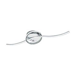 EGLO Selvina Candeeiro de teto (74,5 x 17,5 cm, 2 holofotes, alumínio, 15 W), cor cromada