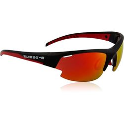 Gafas deportivas Swiss Eye Gardosa Re +, negro mate / rojo, 12601