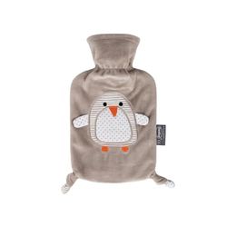 FASHY Wärmflasche 0,8l mit Flauschbezug, Pinguin
