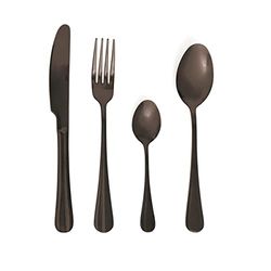 Quid Celebrart Set de 24 couverts en acier inoxydable 26 cm-2 mm