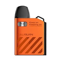 Uwell Caliburn AK2, système de pod, 520 mAh, 2 ml, cigarette électronique, couleur neon orange, sans nicotine