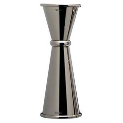 Piazza - Cuillère à cocktail en acier inoxydable, doseur professionnel pour équipement de bar, Jigger Japan Style Barman | Capacité 30/60 ml