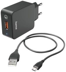 Qualcomm® Snellader met micro-USB-oplaadkabel 19,5 W, 1,5 m