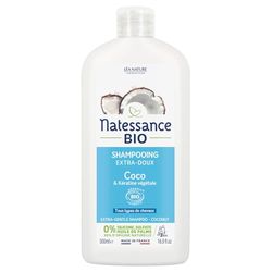 Natessance - Shampoo extra morbido - Coco Bio & Cheratina vegetale 500 ml