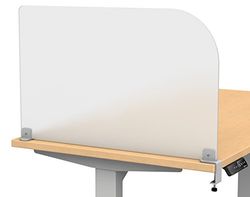 Acrylic Clamp on Privacy Desk Divider Size: 18" H x 29" W