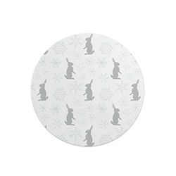 Questo Casa, Round Digital Printed Mouse Pad, Non-Slip Base, for Office and Home, Diameter:22cm