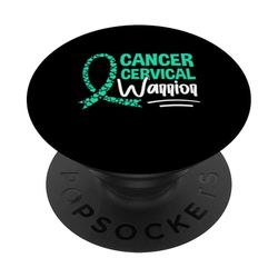 Concientización y apoyo sobre el cáncer de cuello uterino PopSockets PopGrip Adhesivo