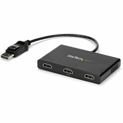 StarTech.com Adaptador Multimonitor de 3 Puertos, Divisor Splitter de Vídeo DisplayPort a 3x HDMI, Hub MST DP a HDMI -1080p Triple, Modo Extendido o Clonado, Windows Solamente (MSTDP123HD)