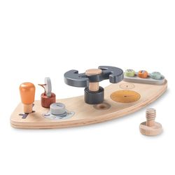 hauck Play Cockpit Juguetes de Madera para Alpha Play Tray y Arketa Play Tray Play - Juguetes Educativos Bebe para Coordinación Mano-Ojo - Compatible con Tronas Evolutivas
