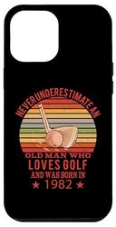 Golfers Golfplayers Vintage 1982 Birthday Golfing-balls Golf Case for iPhone 12 Pro Max