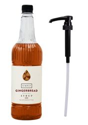 Simply Gingerbread Syrup 1L + Simply Syrup Pump