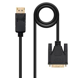 Blendend Cable conversor DisplayPort a DVI macho 2.0 m, color negro, ideal para conectar dispositivos de video a pantallas externas.