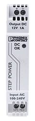 Alimentation Rail DIN Phoenix Contact STEP-PS/1AC/12DC/1 2868538 12 V/DC 1.1 A 12 W 1 x 1 pc(s)