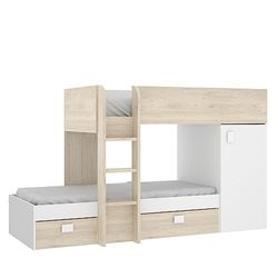 Rimobel DEKIT Grupo Move Lit Superposé, Mélamine, Blanc, Double