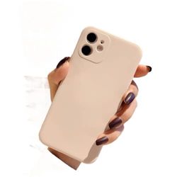 ARMODORRA Kompatibel med [iPhone 11-fodral], uppgraderad [flytande silikon] med kameraskydd mjuk [repfri] mobilskal i mikrofiber för iPhone 11 6,1 tum – vit