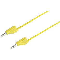 VOLTCRAFT MSB-300 Meetkabel [Lamellenstekker 4 mm - Lamellenstekker 4 mm] 0,50 m Geel 1 st.