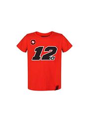 Vr46 Maverick Vinales dames-t-shirt, rood, 1/3
