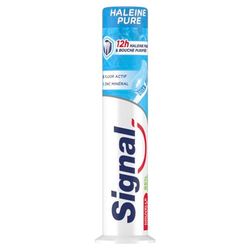 SIGNAL - Dentifrice Haleine Pure doseur - 12h d'haleine fraiche - Bouche purifiée - 95% d'ingrédients d'origine naturelle - 100ml
