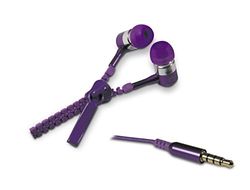 Metronic 471001 Ecouteurs Zip avec Micro. Violet