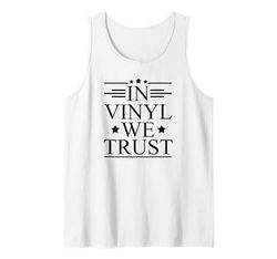 In vinile We Trust Citazione per collezionisti di dischi Canotta