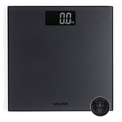 Balanza de baño mate esmerilada Salter – Balanza digital electrónica para peso corporal, 180kg/28st 3lb, pantalla LCD de fácil lectura, lecturas instantáneas, incluye batería, SA00599CFEU12