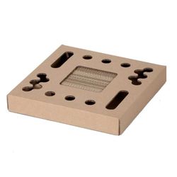 Carton+Pets Kattenkrabpaal brons karton 34,5 x 4 x 34,5 cm