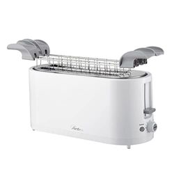 Ardes ARTOAST02 Tostapane 2 Fette TOSTO SLEEK PLUS 4 Fette Extra 3 Funzioni Cottura e Timer 7 Tostature con Pinze in Acciaio Inox Extra Lughe Raccoglibriciole Removibile e Avvolgicavo