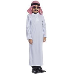Dress Up America Costume de cheikh arabe pour enfants
