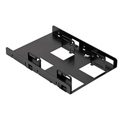 Corsair Soporte de Montaje de Doble SSD (Adaptador de 3.5" para Instalar SSD de 2.5", Instalación Sencilla) Negro