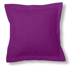 FUNDA DE COJIN COMBI LISOS KLEUR MORADO - Medidas, 45 x 45 + 5 cm. - 50% ALGODÓN-50% POLYESTER - 144 HILOS - ACABADO EN PESTANNE