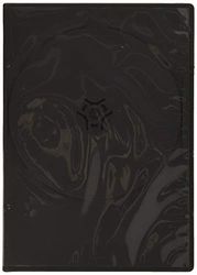 Hama Boîtier "Slim" (pour DVD, convient également aux CD et disques Blu-ray, ultra mince, avec une feuille pour la couverture, lot de 10) Noir/Transparent