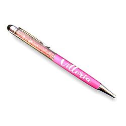 Vero Bijoux Penna Glitter personalizzata con il Nome - Idea regalo per ogni occasione - Made in Italy