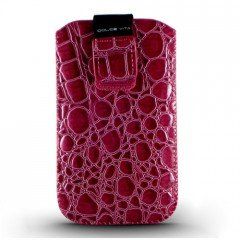 Dolce Vita Slim etui voor Apple iPhone 5 croco fuchsia