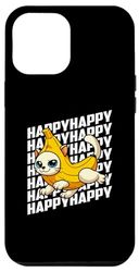 Coque pour iPhone 14 Plus Happy Banana Cat Meme Bananacat Happy Kitty Amoureux des chats Meme