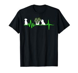 Verde Heartbeat pianta amanti del cane giardino Alocasia frydek Maglietta