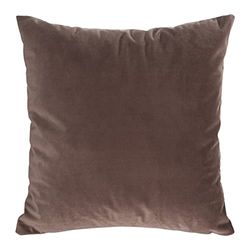 Eurofirany 1 taie d'oreiller en Velours Kristi - 45 x 45 cm (café)