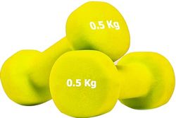 G5 HT SPORT Hantlar i neopren för gym och hemmagym halkfri 0,5 till 6 kg par eller enstaka (2 x 0,5 kg)