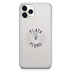 Zokko fodral iPhone 11 Pro Max Plata O Plomo - mjukt genomskinligt bläck svart