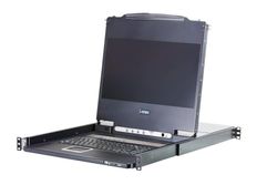 ATEN CL5716MW (D) 43 cm Wide LCD KVM, USB -PS/2, VGA, 16 Porte, Layout Tastiera Tedesco