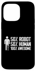 50% Robot 50% Humano 100% Impresionante Prótesis de pierna tropezada Carcasa para iPhone 14 Pro Max