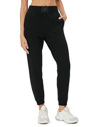 Koton Dames Pocket Tag Detail High Rise Jogger Joggingbroek, Zwart(999), XL